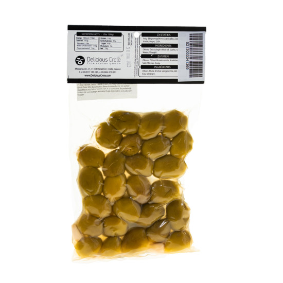 Măsline verzi umplute cu usturoi 250gr