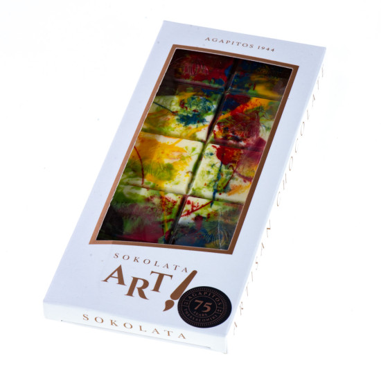 Bară hand made de ciocolată Impresionism 100 gr