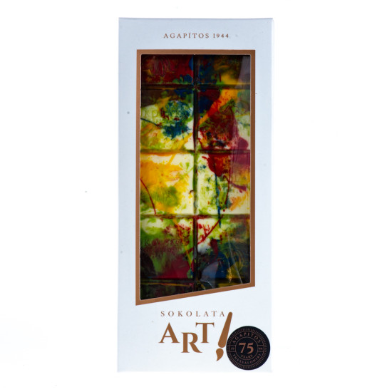 Bară hand made de ciocolată Impresionism 100 gr