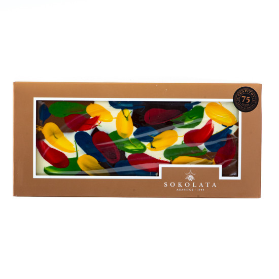 Bară hand made de ciocolată design Cașmir 150 gr