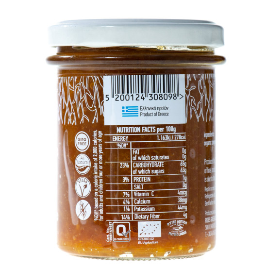 Gem de mandarine fără zahăr BIO 230 gr