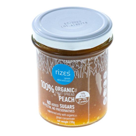 Gem de piersici fără zahăr BIO 230 gr