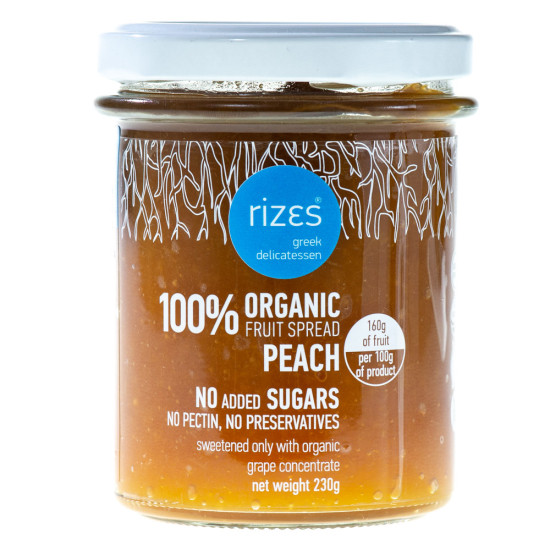 Gem de piersici fără zahăr BIO 230 gr