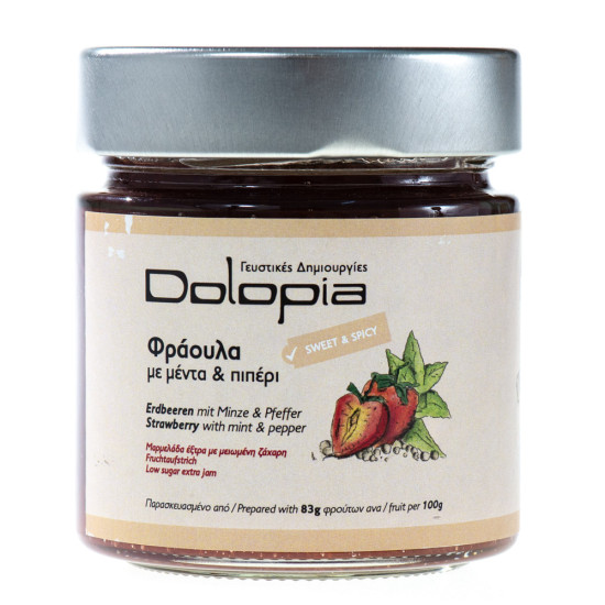 Gem de căpșuni cu mentă și piper 260 gr
