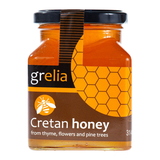 Miere cretană din flori de cimbru, pin și flori de pădure 420g