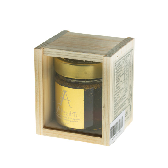 Miere cu mastică și fulgi aur