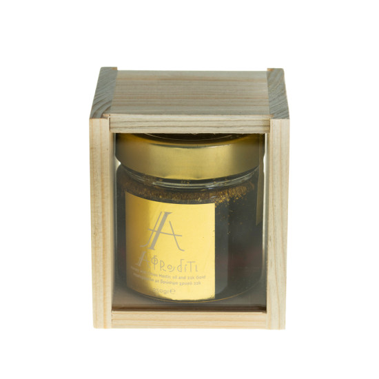 Miere cu mastică și fulgi aur